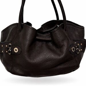 Cole Haan Dark Brown Leather Shoulder Bag